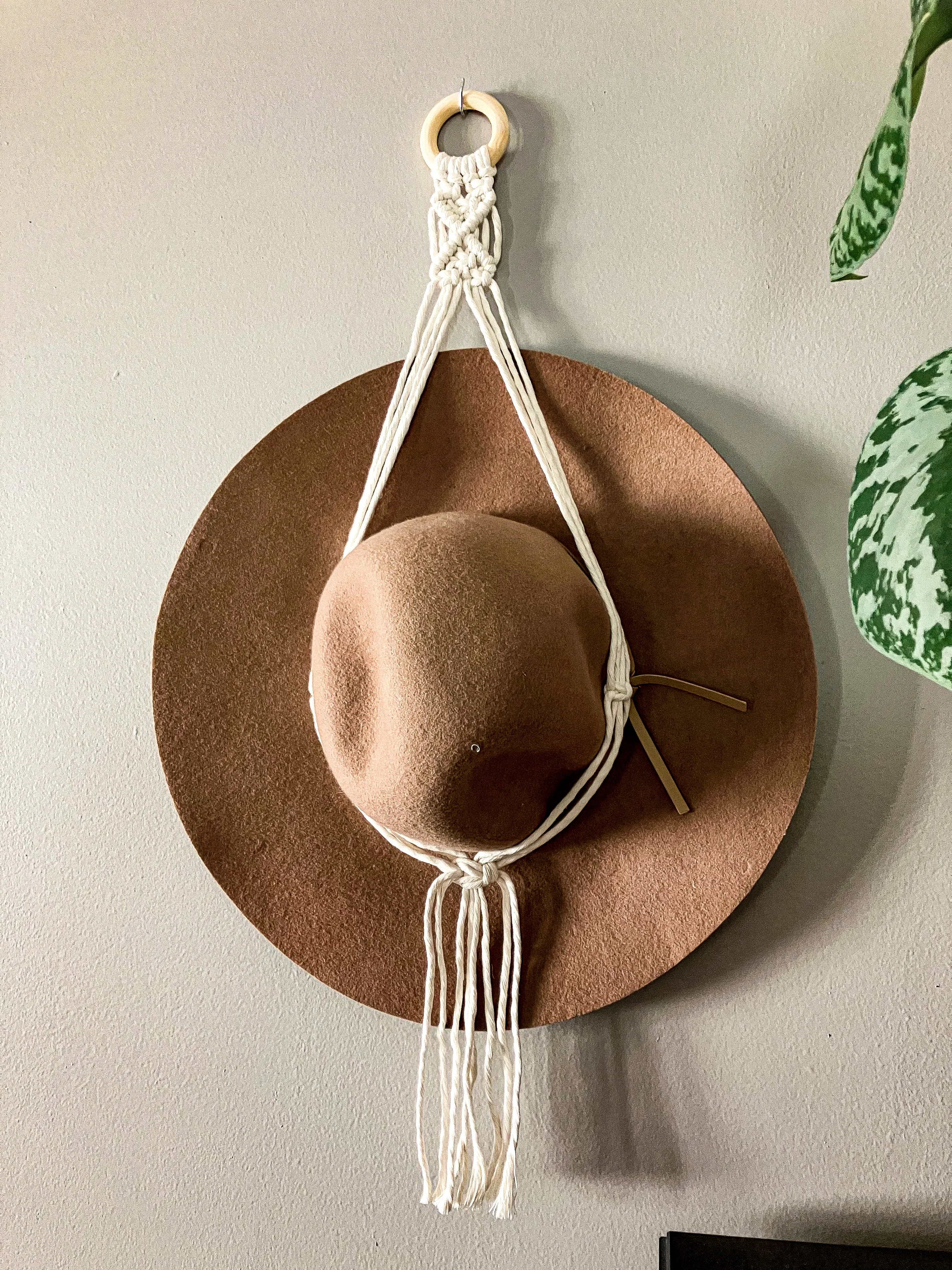 Macrame Hat Hanger