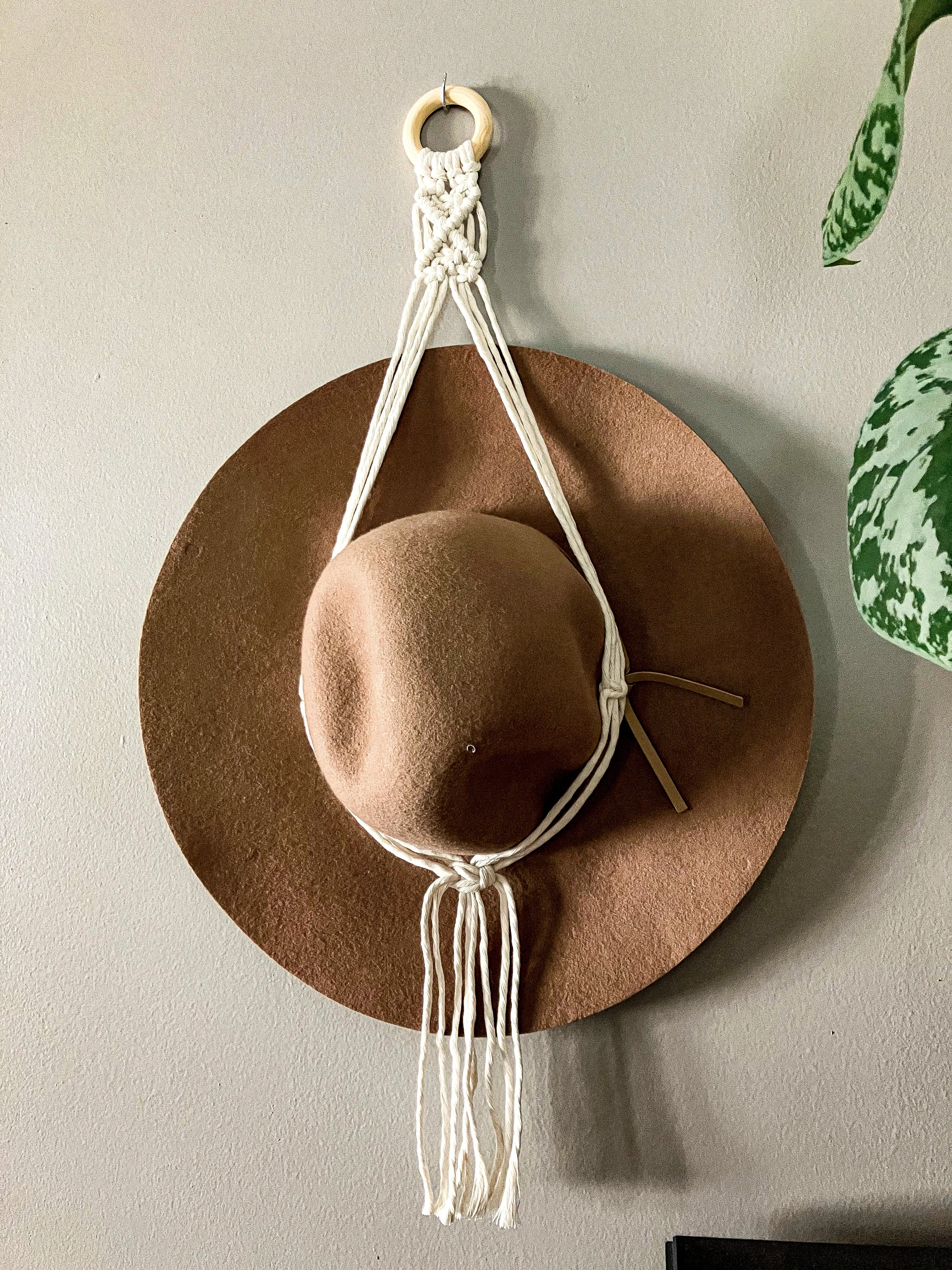 Macrame Hat Hanger