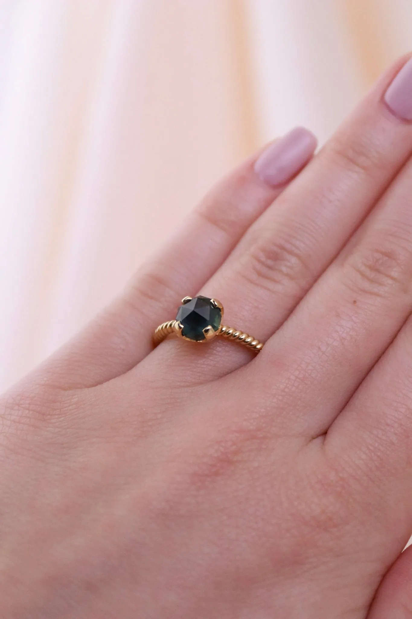 Madagascar Sapphire Engagement Ring