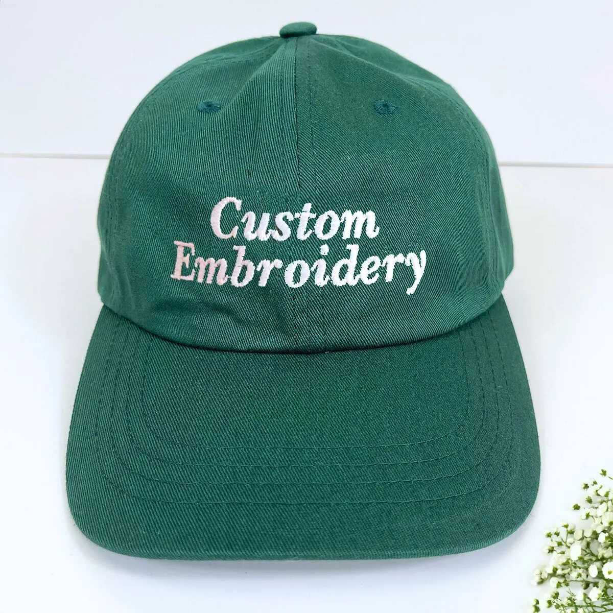 Make Your Own Hat with Embroidered Any Text