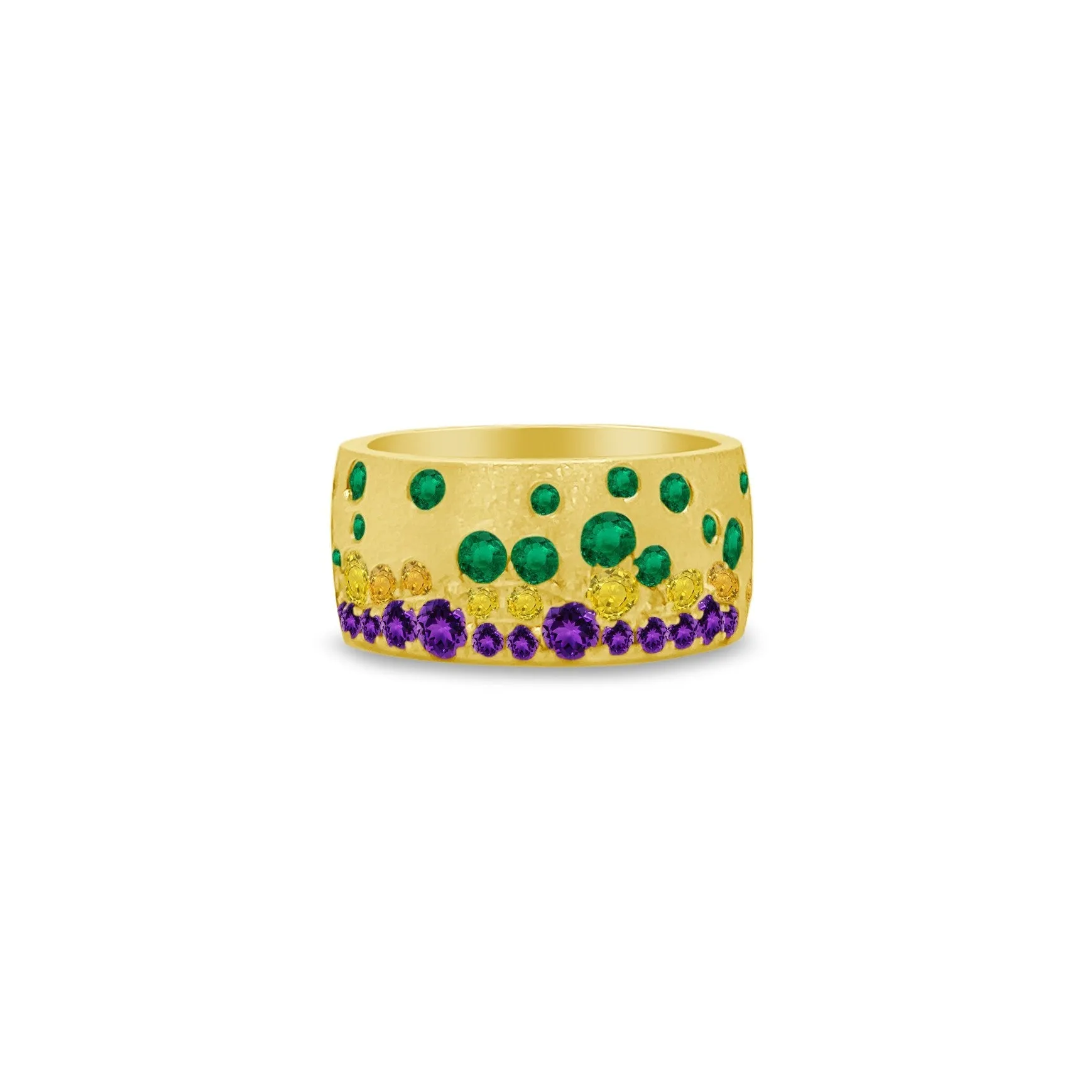 Mardi Gras Sapphire Ring