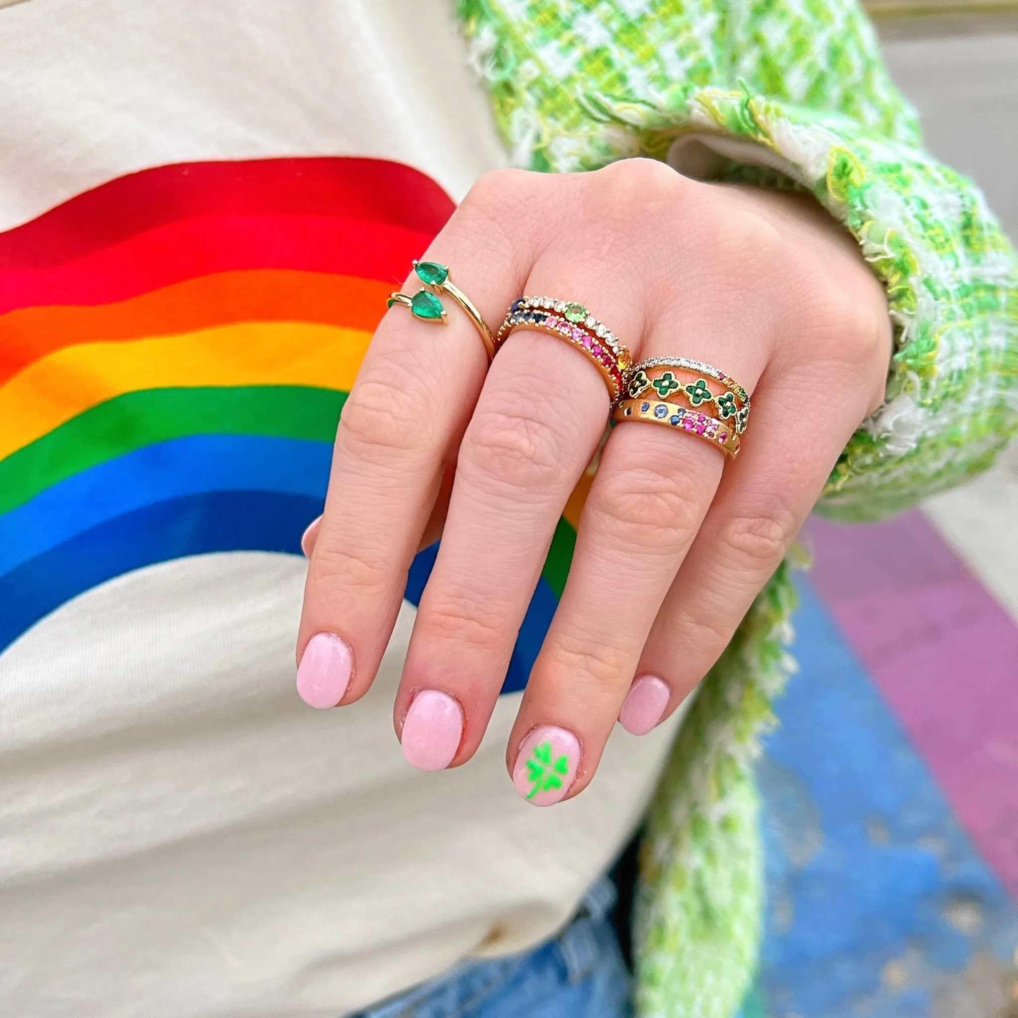 Mardi Gras Sapphire Ring