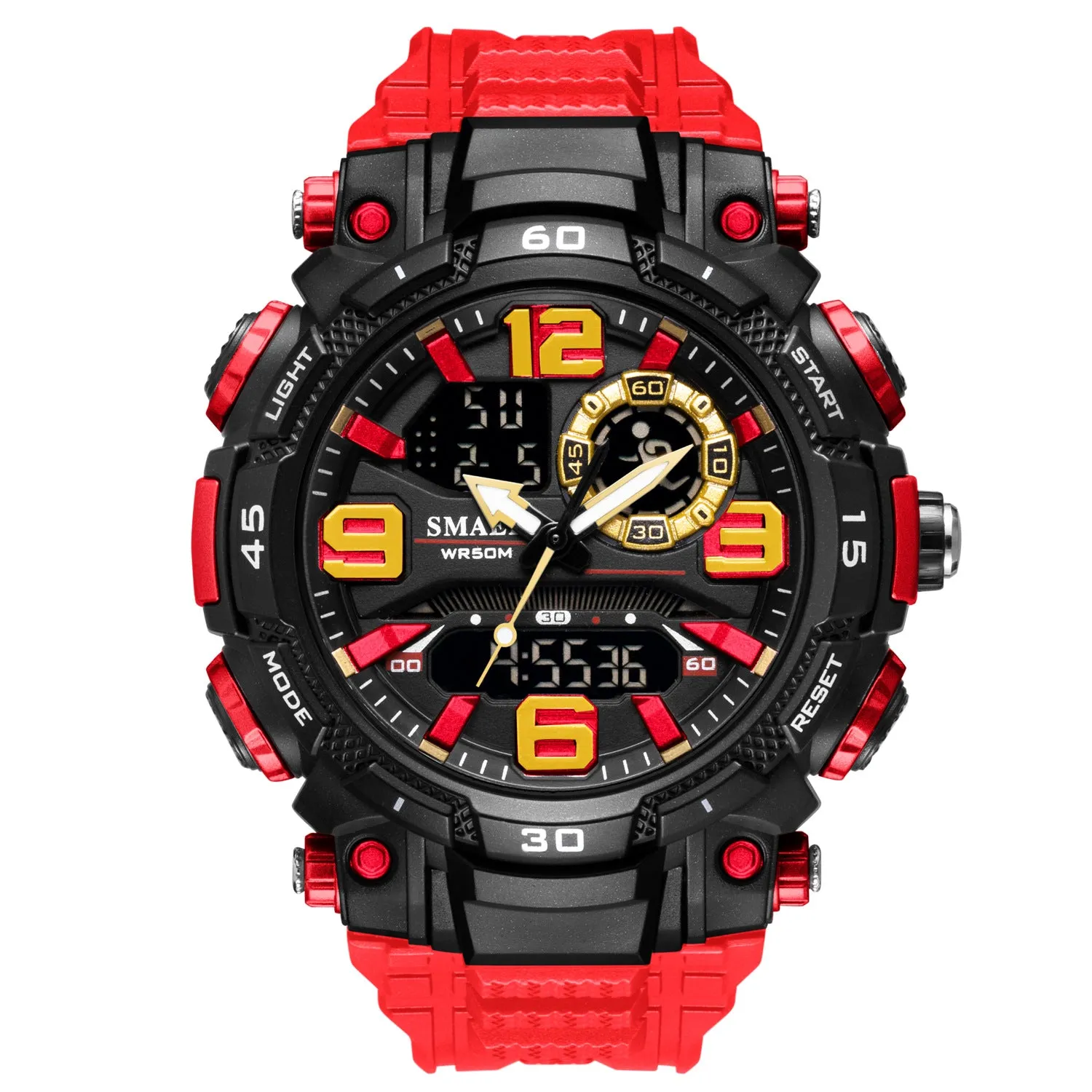 Men's Watch Cool Trend Waterproof Watch Fashion Outdoor Casual Electronic Sports Watch