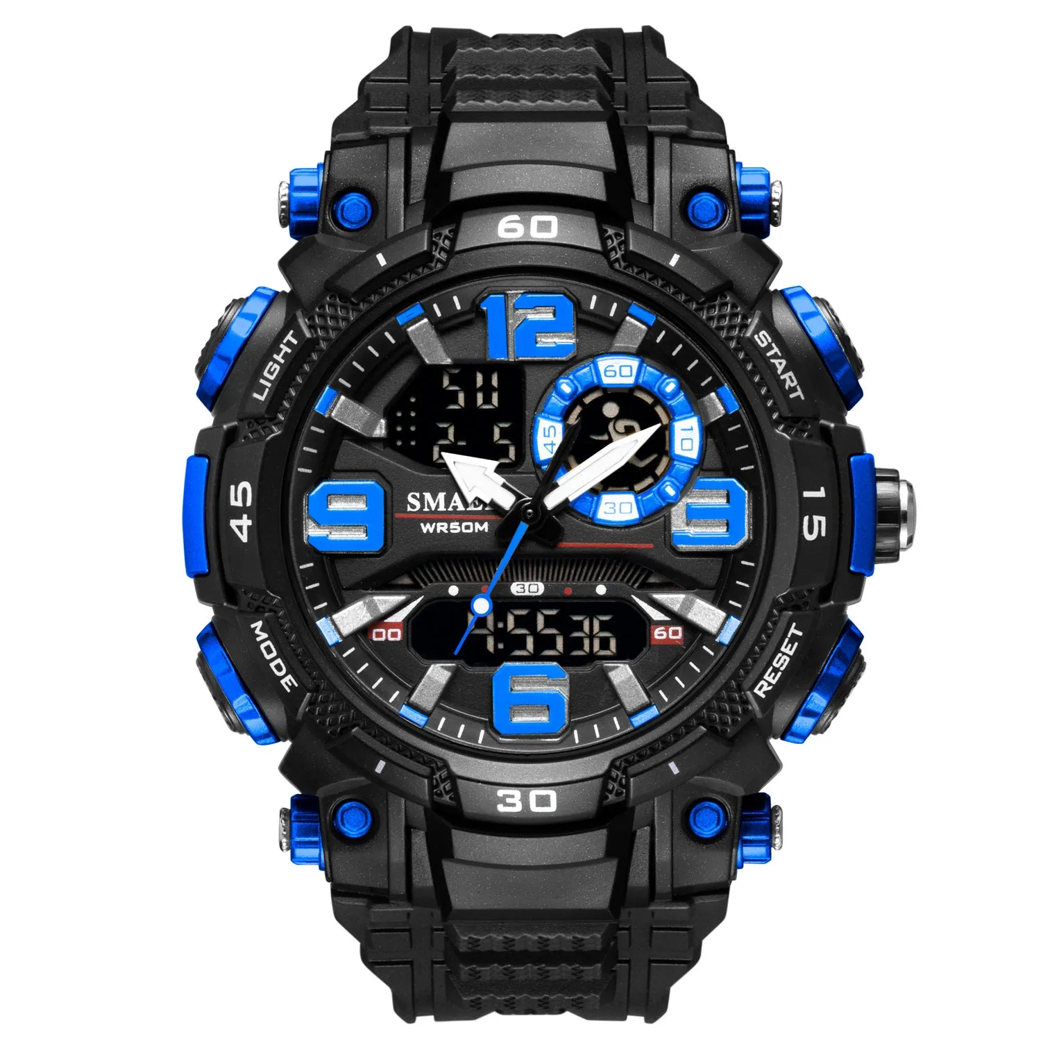 Men's Watch Cool Trend Waterproof Watch Fashion Outdoor Casual Electronic Sports Watch