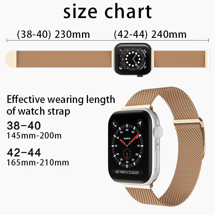 Metal Mesh Magnetic Dressy Band for Apple Watch 38/40/41mm & 42/44/45mm