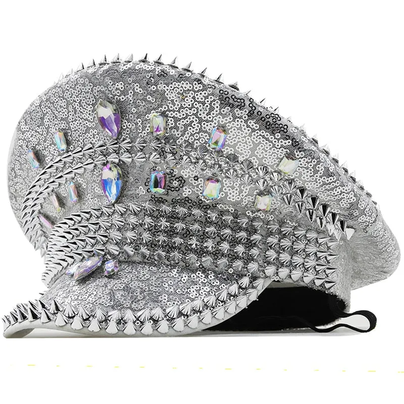 Metal Spike Military Hat