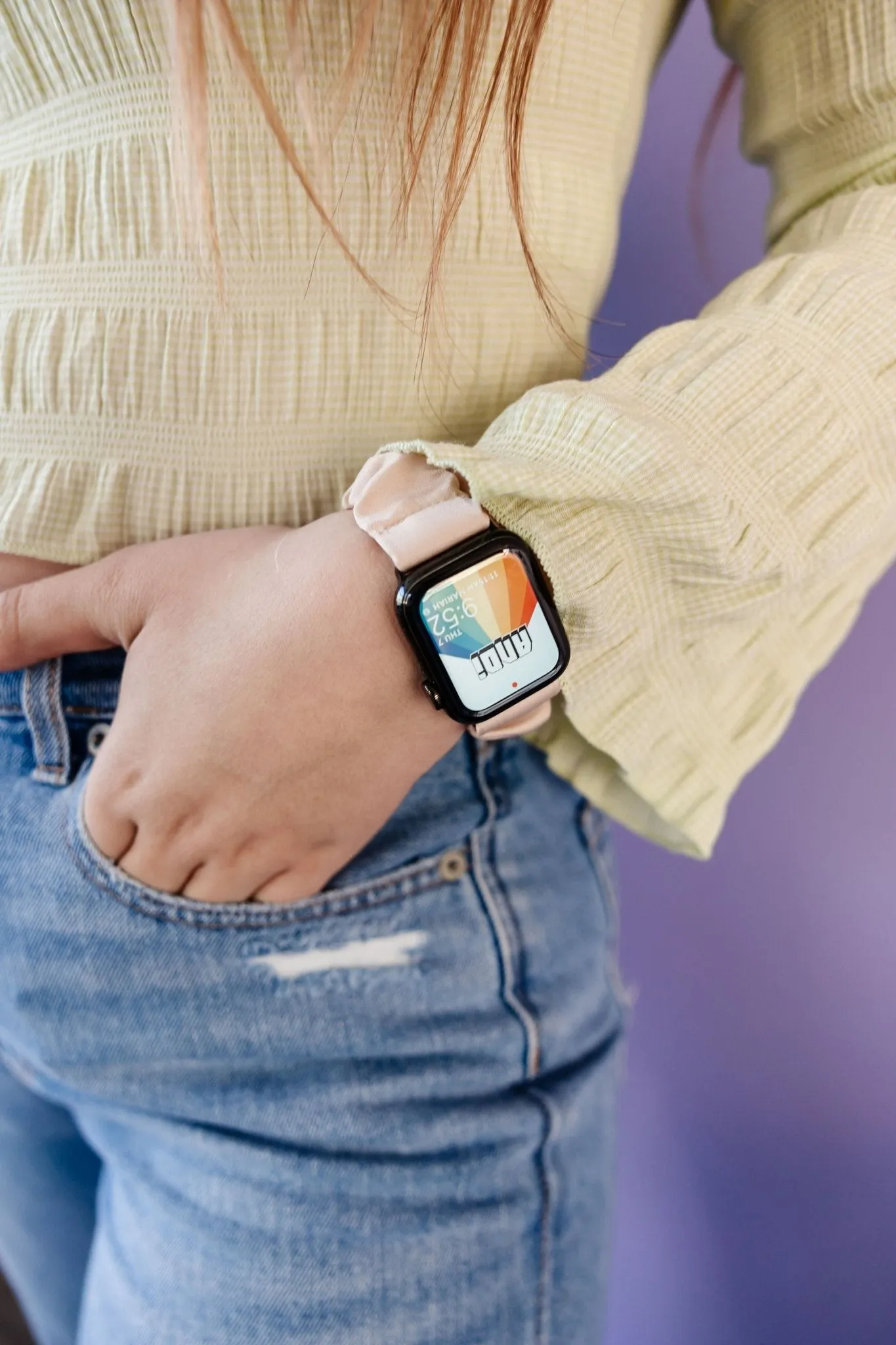 Micah Luxe Scrunchie Band Compatible with Apple Watch