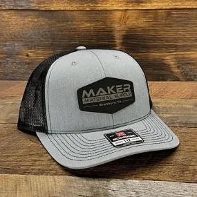 MMS Trucker Hat w/ adjustable snapback- HEATHER GRAY