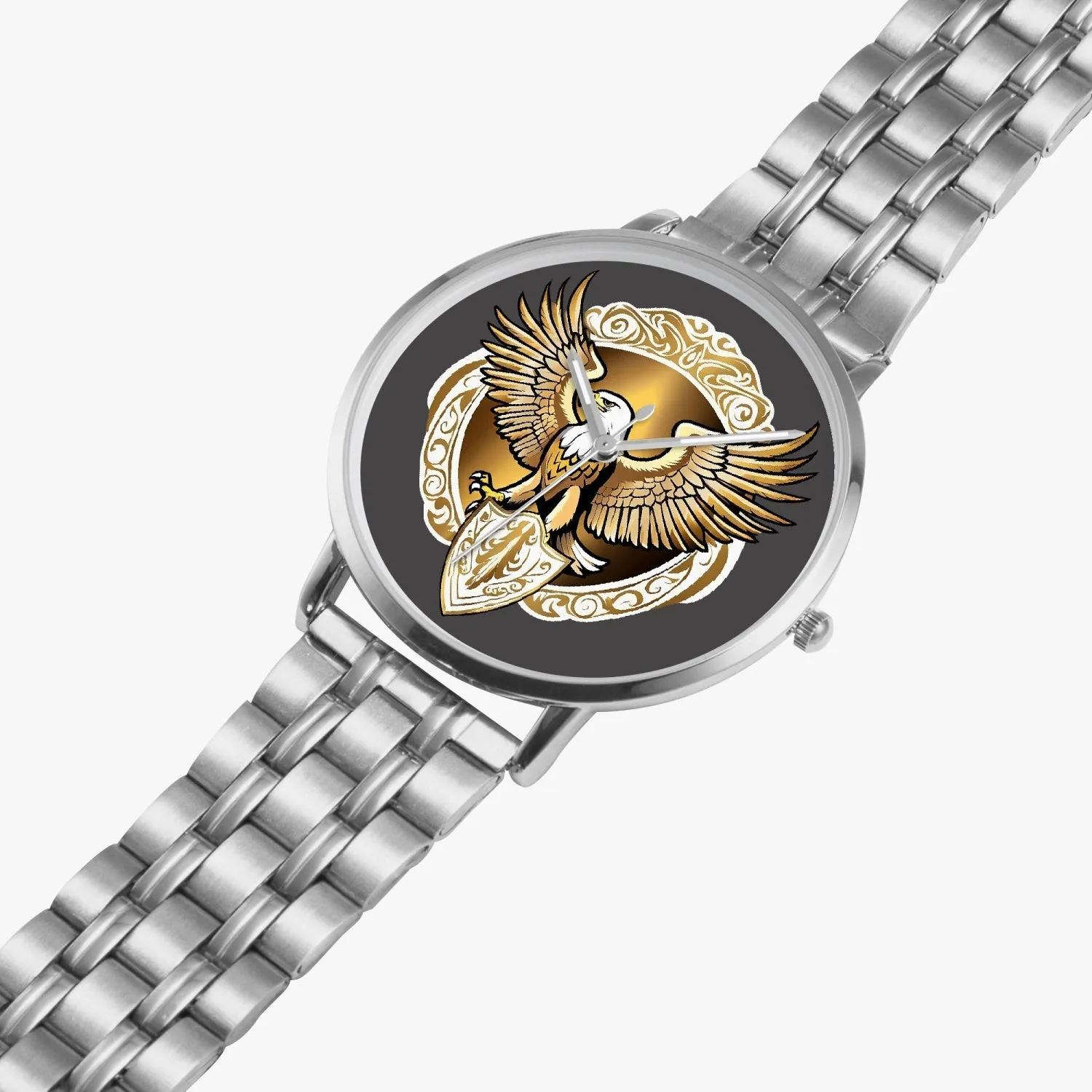 Montre à Quartz Instafamous "Eagle Golden Shield" (249)