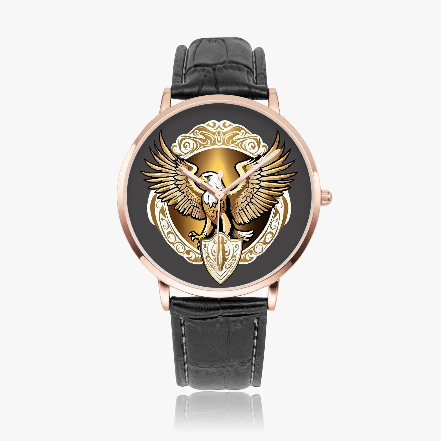 Montre à Quartz Instafamous "Eagle Golden Shield" (249)