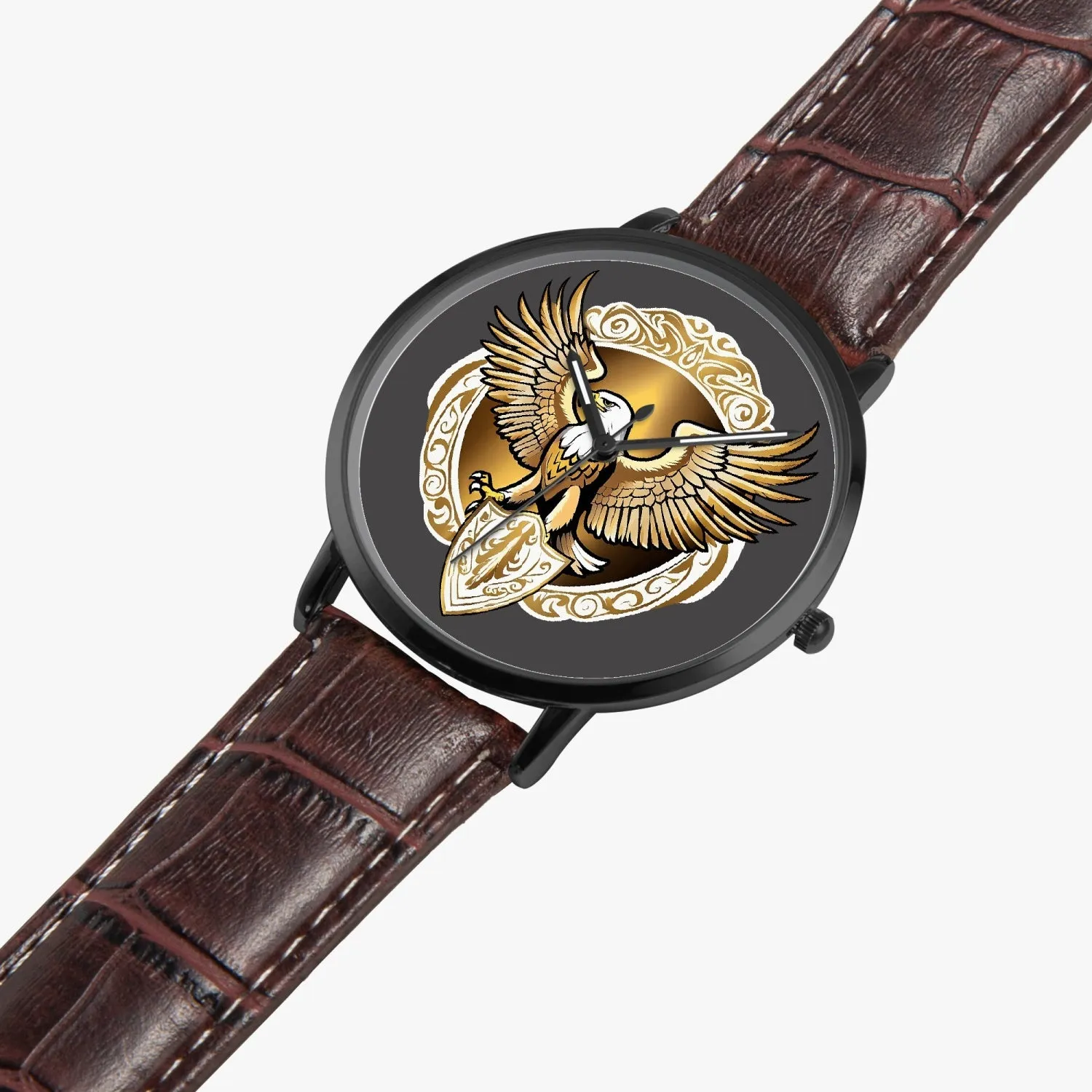 Montre à Quartz Instafamous "Eagle Golden Shield" (249)