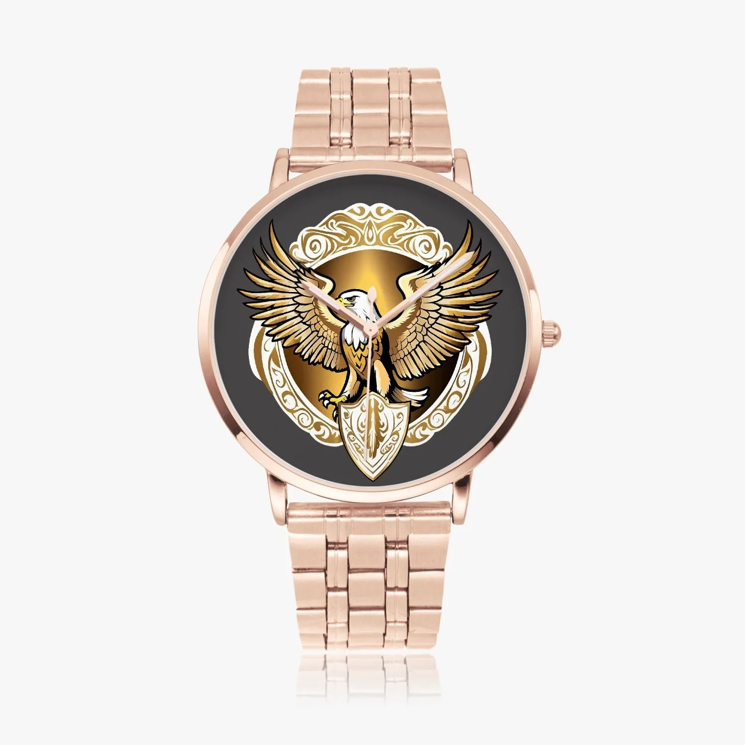 Montre à Quartz Instafamous "Eagle Golden Shield" (249)