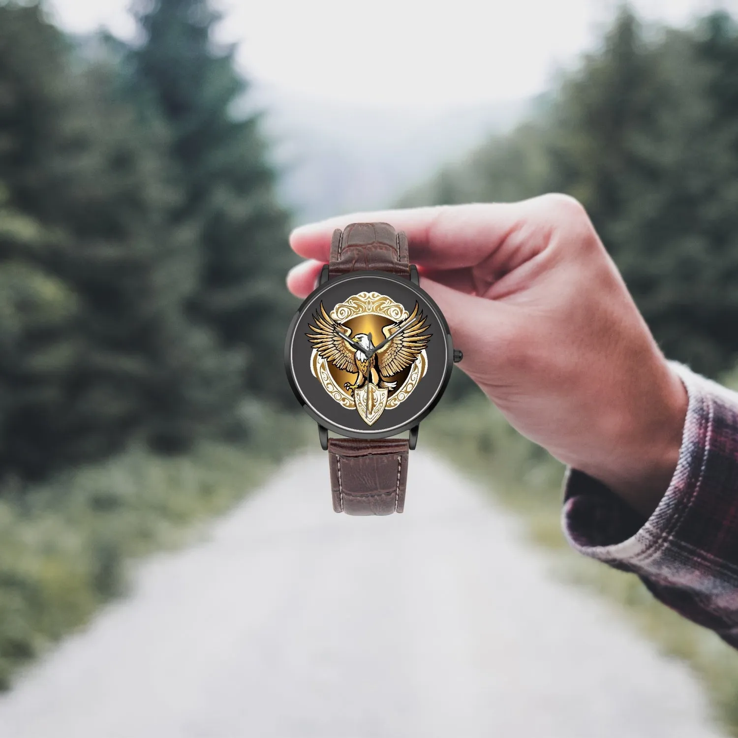 Montre à Quartz Instafamous "Eagle Golden Shield" (249)