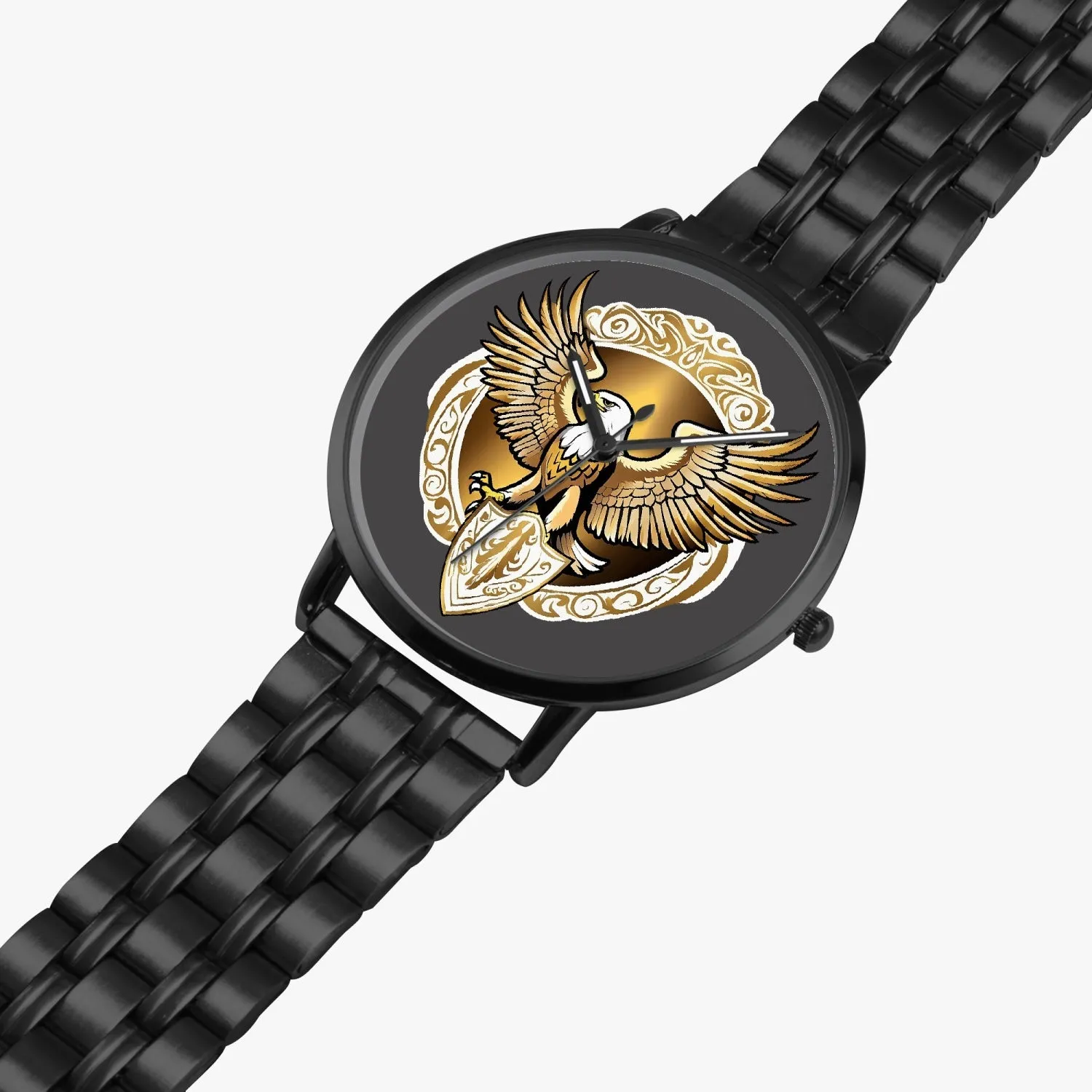 Montre à Quartz Instafamous "Eagle Golden Shield" (249)