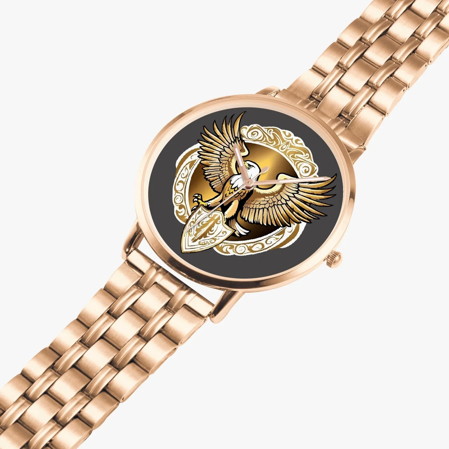 Montre à Quartz Instafamous "Eagle Golden Shield" (249)