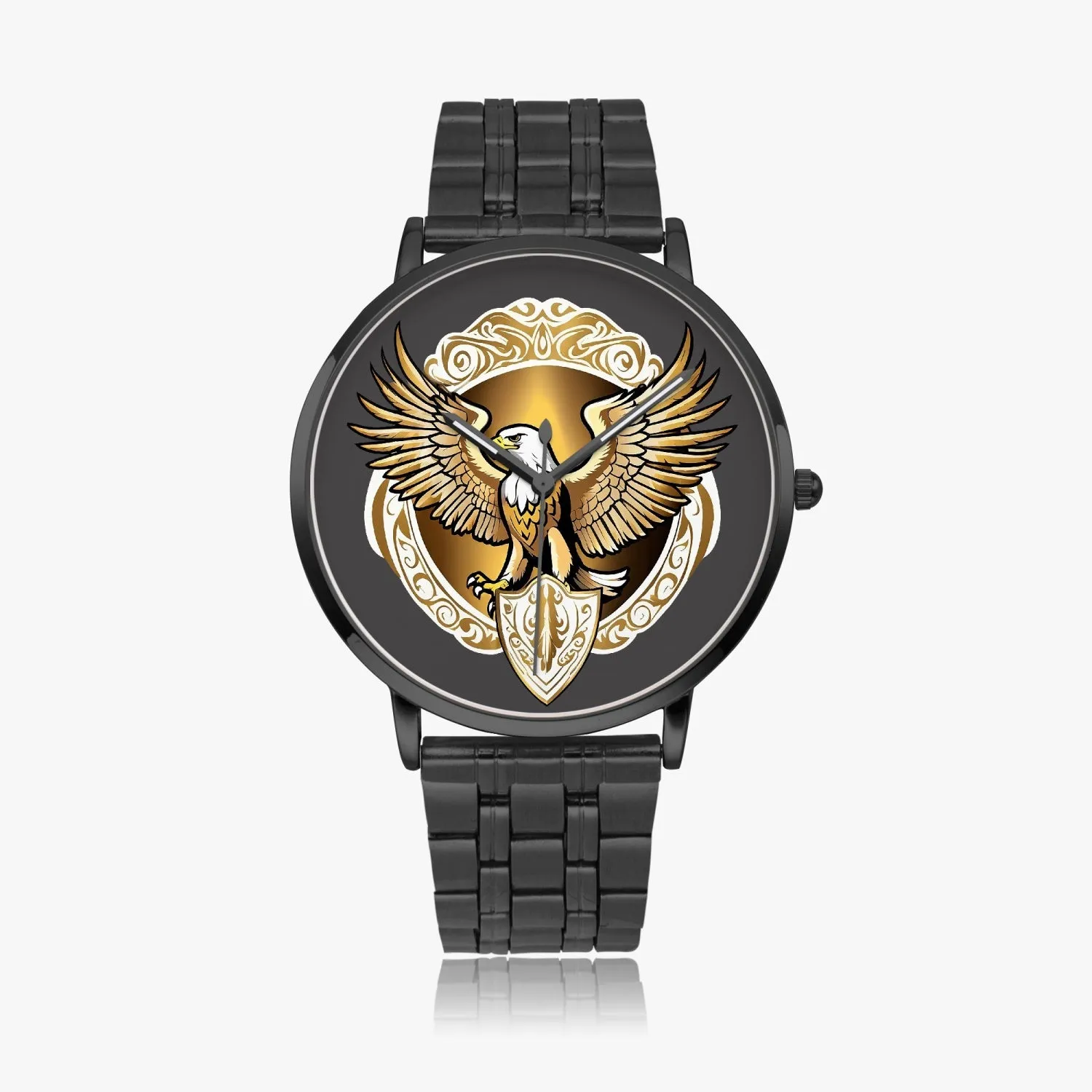 Montre à Quartz Instafamous "Eagle Golden Shield" (249)