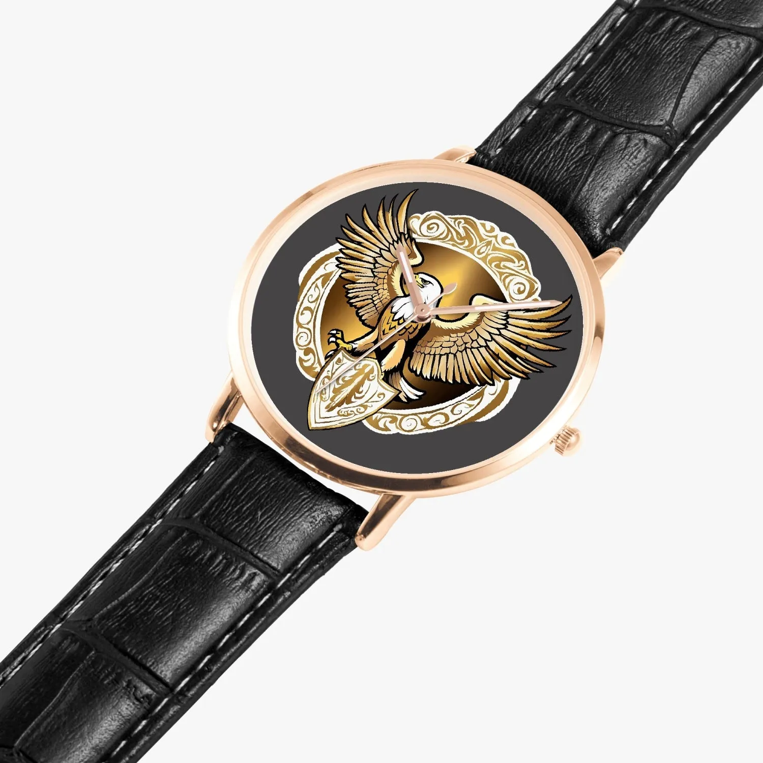 Montre à Quartz Instafamous "Eagle Golden Shield" (249)