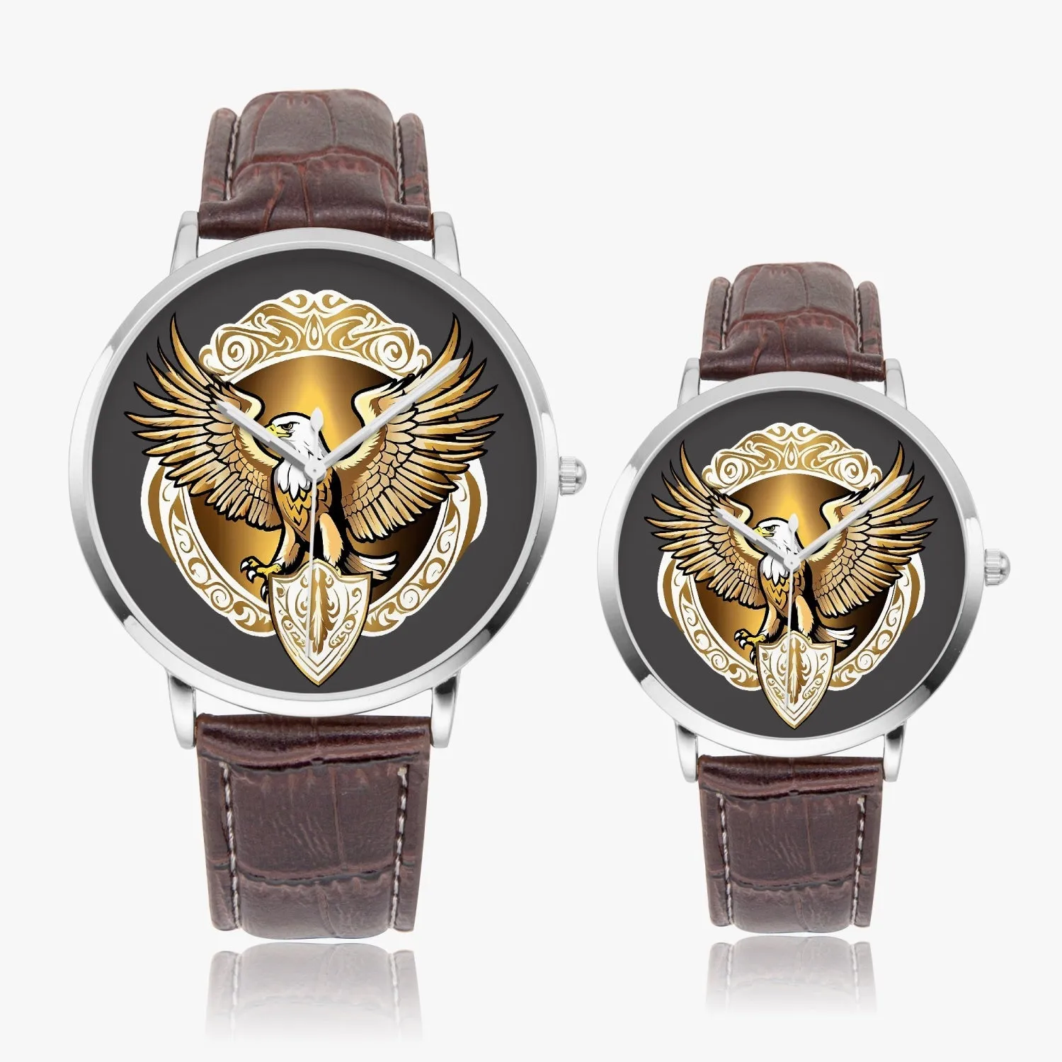 Montre à Quartz Instafamous "Eagle Golden Shield" (249)