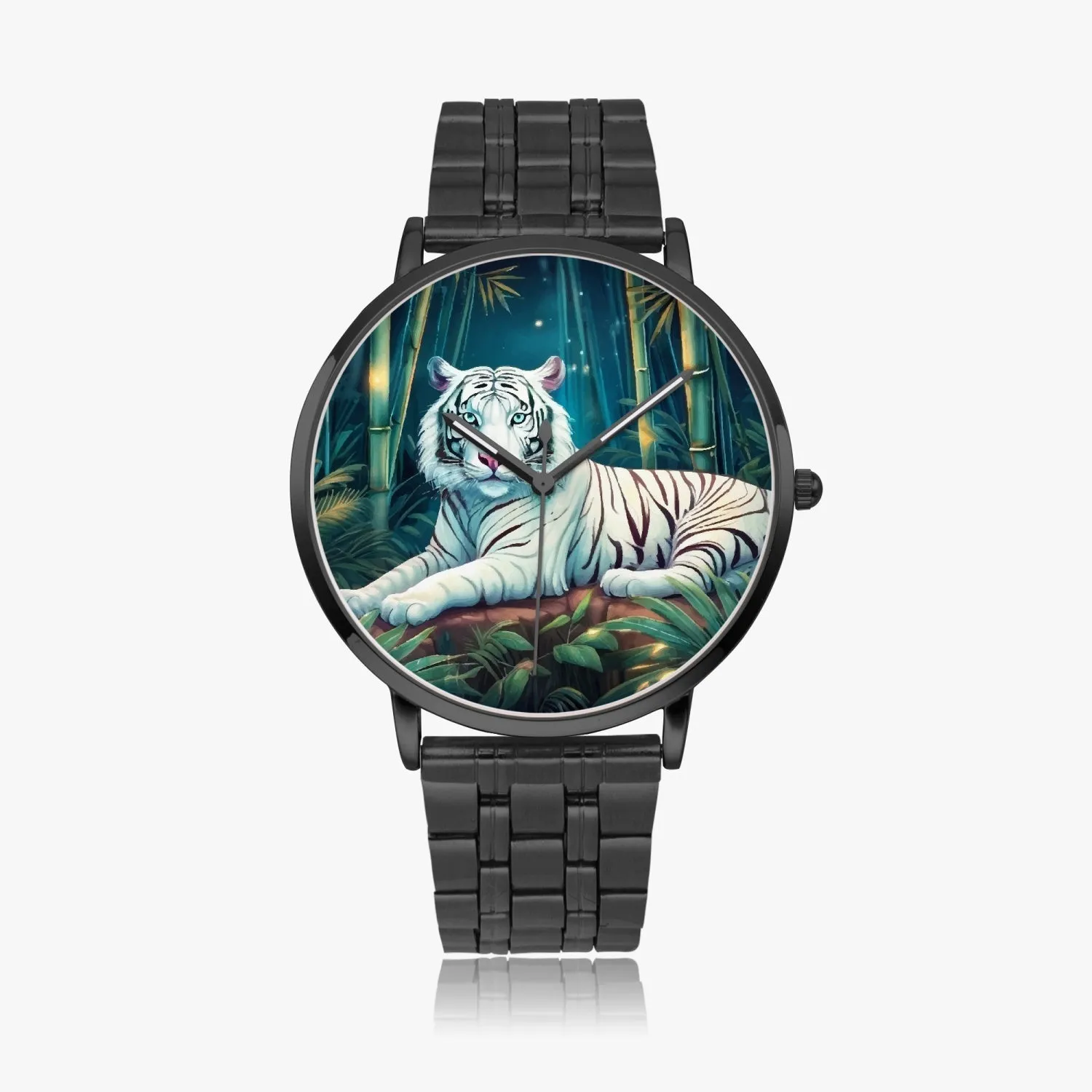 Montre à Quartz Instafamous "Tigre blanc et bambou" (249)