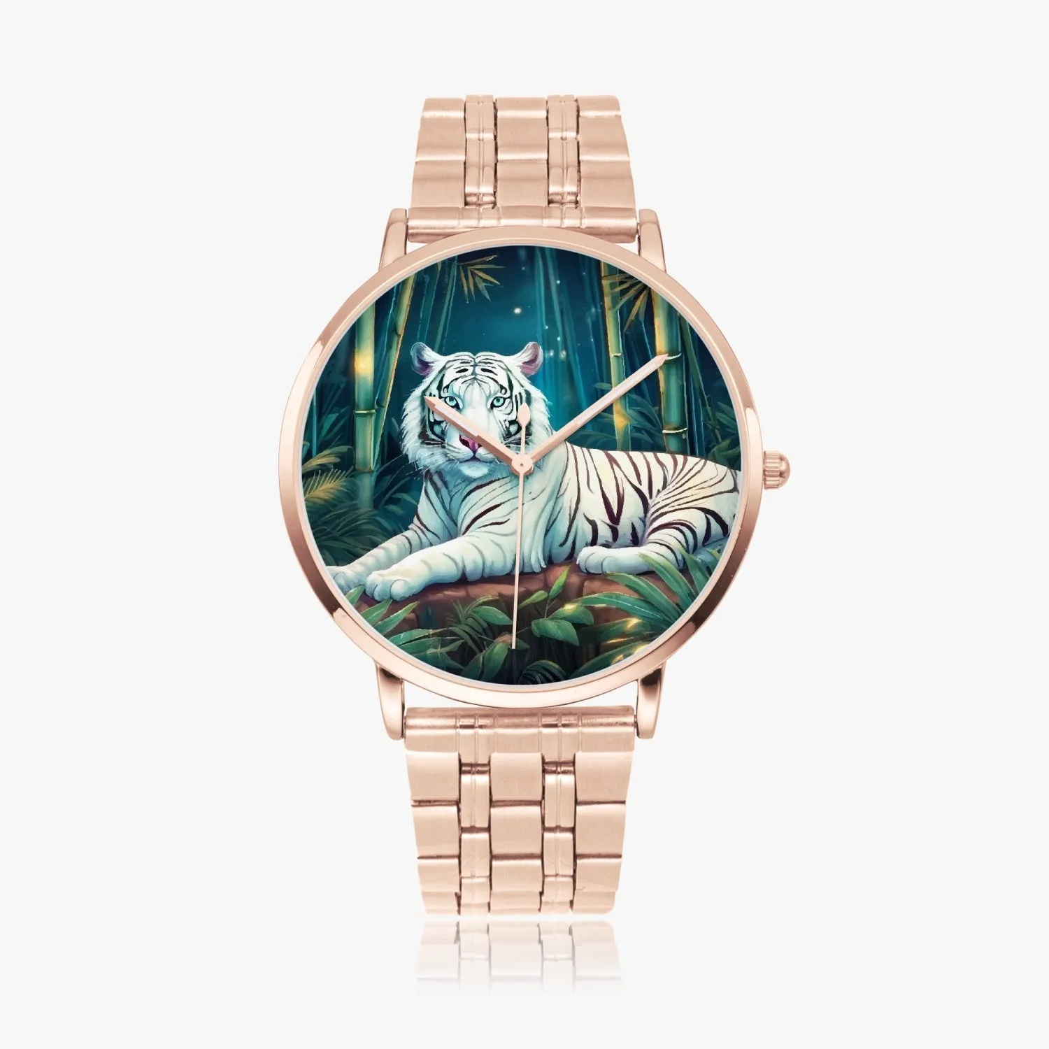 Montre à Quartz Instafamous "Tigre blanc et bambou" (249)