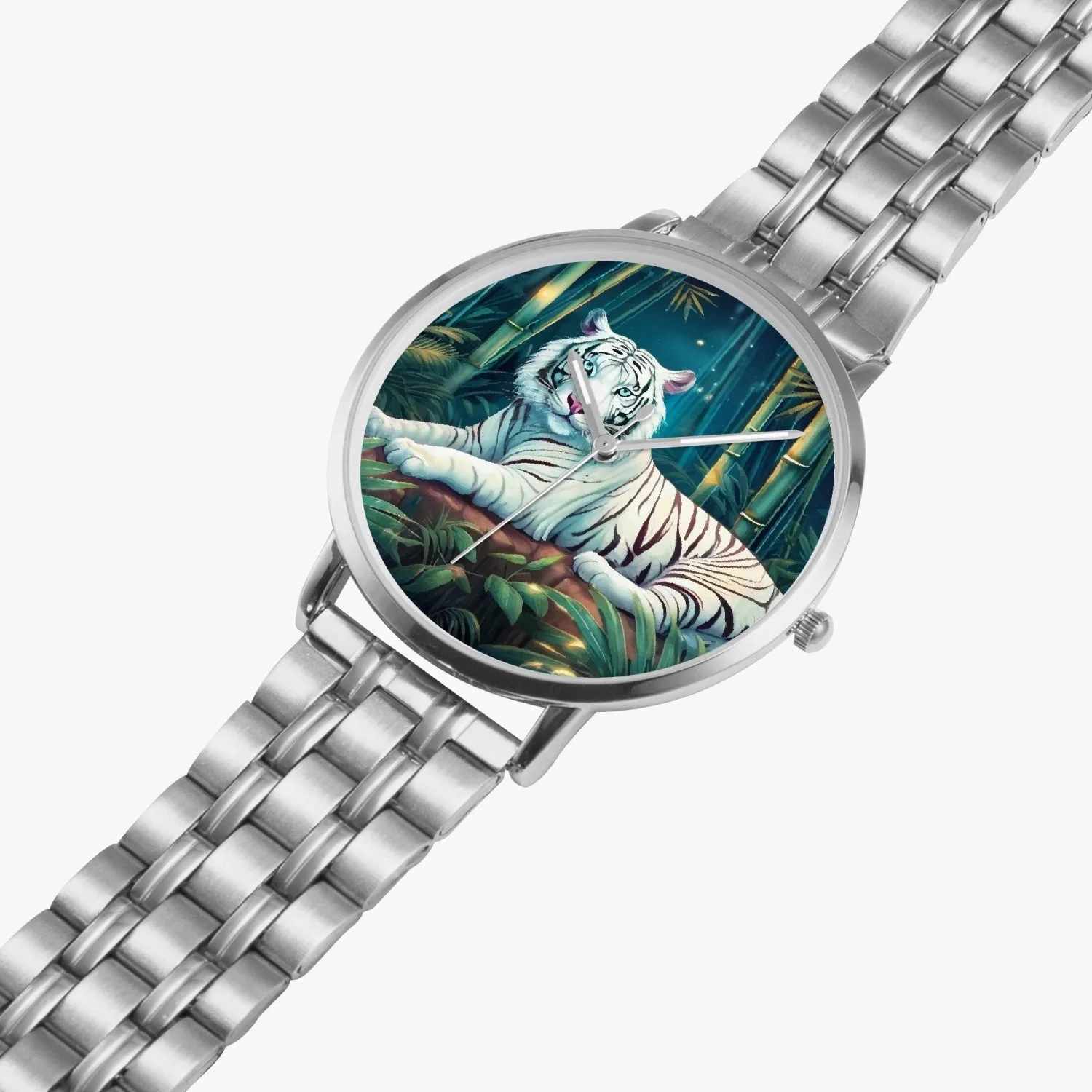 Montre à Quartz Instafamous "Tigre blanc et bambou" (249)