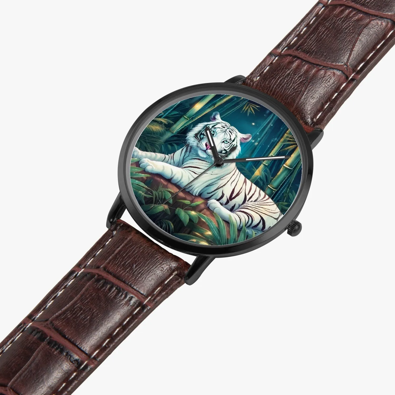 Montre à Quartz Instafamous "Tigre blanc et bambou" (249)