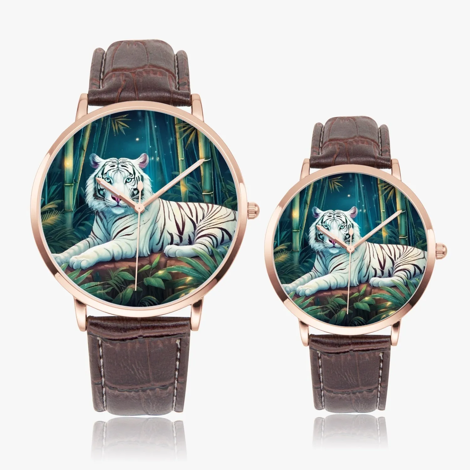 Montre à Quartz Instafamous "Tigre blanc et bambou" (249)