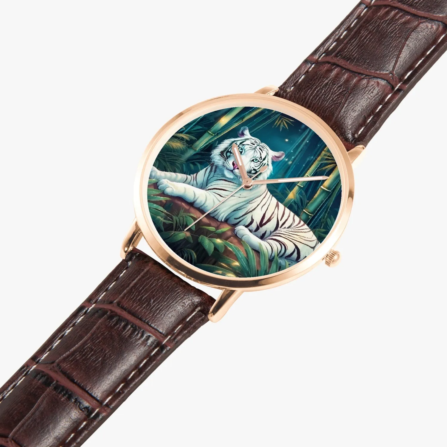 Montre à Quartz Instafamous "Tigre blanc et bambou" (249)