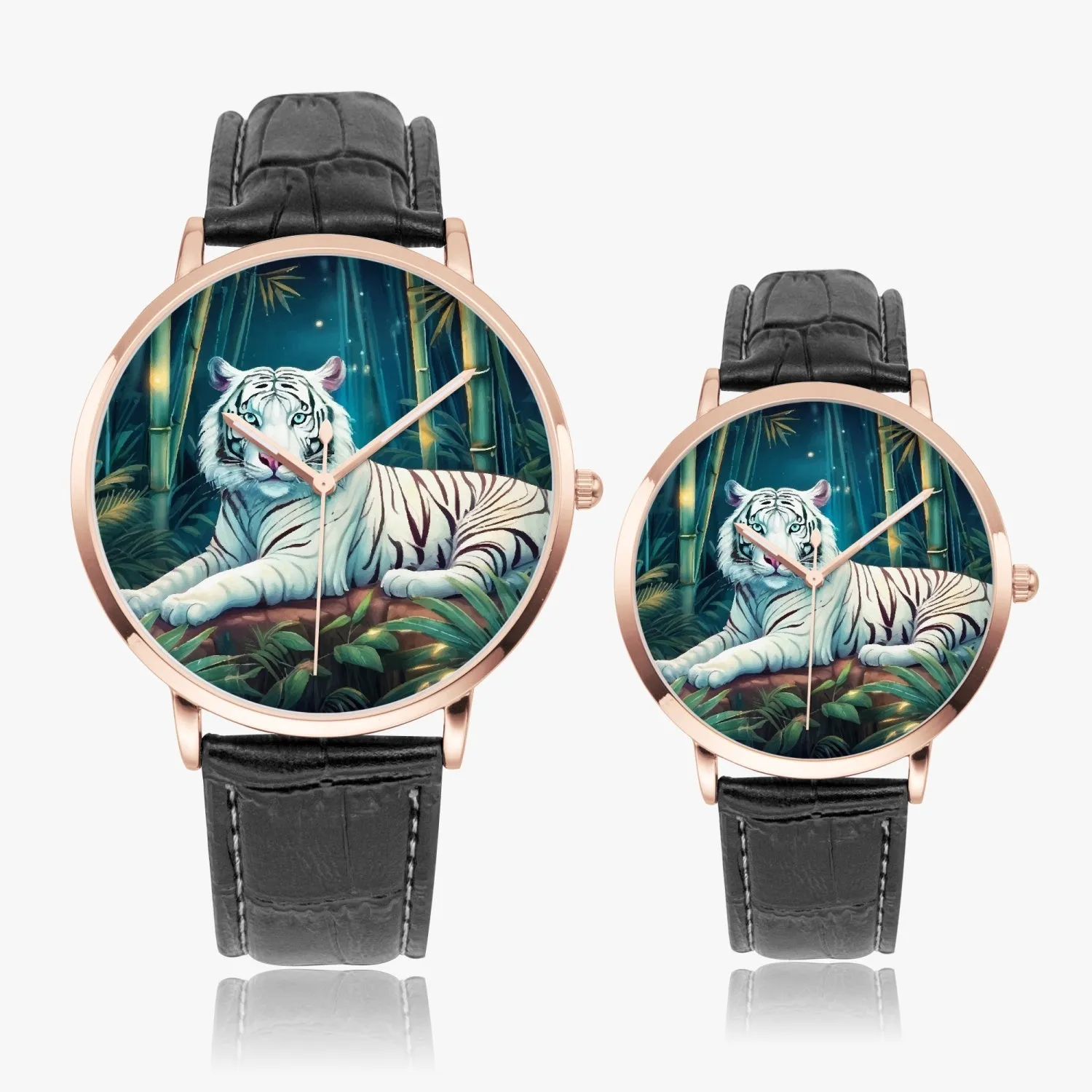 Montre à Quartz Instafamous "Tigre blanc et bambou" (249)