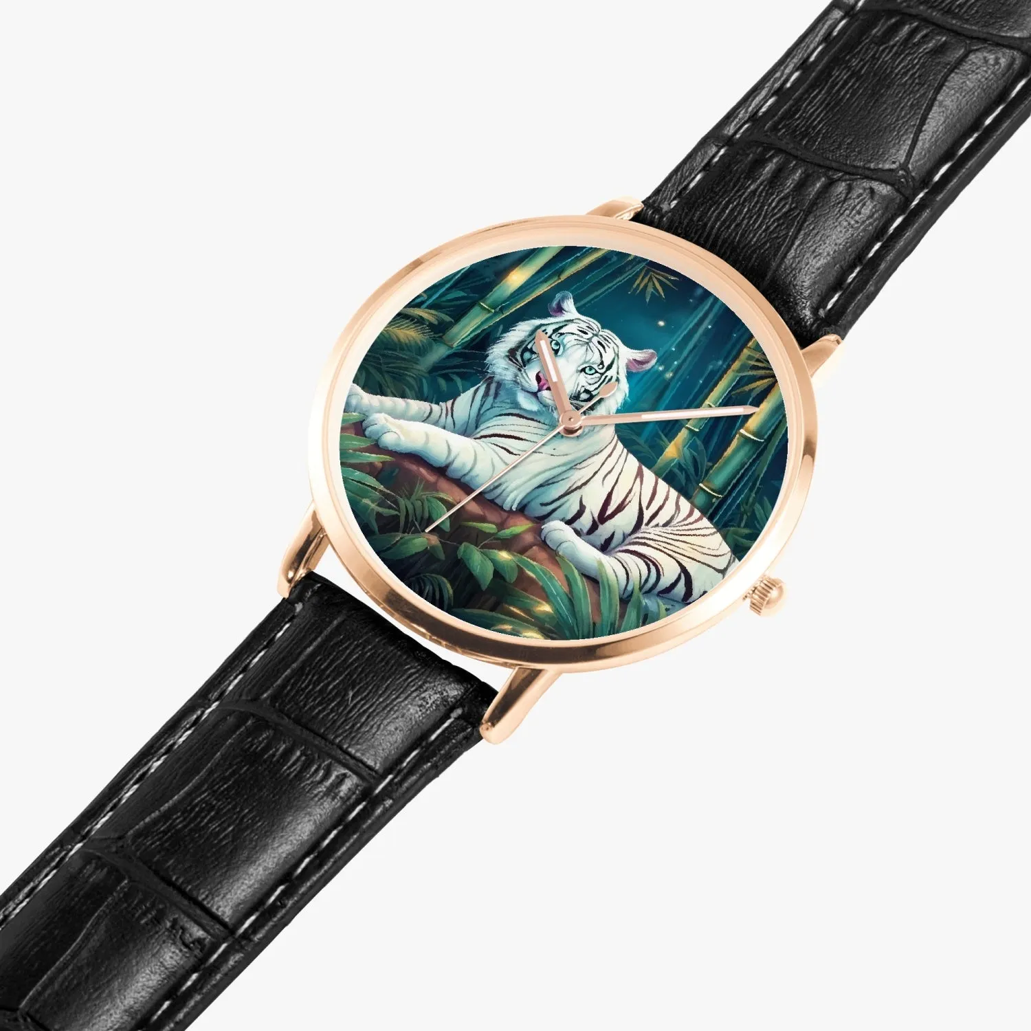 Montre à Quartz Instafamous "Tigre blanc et bambou" (249)