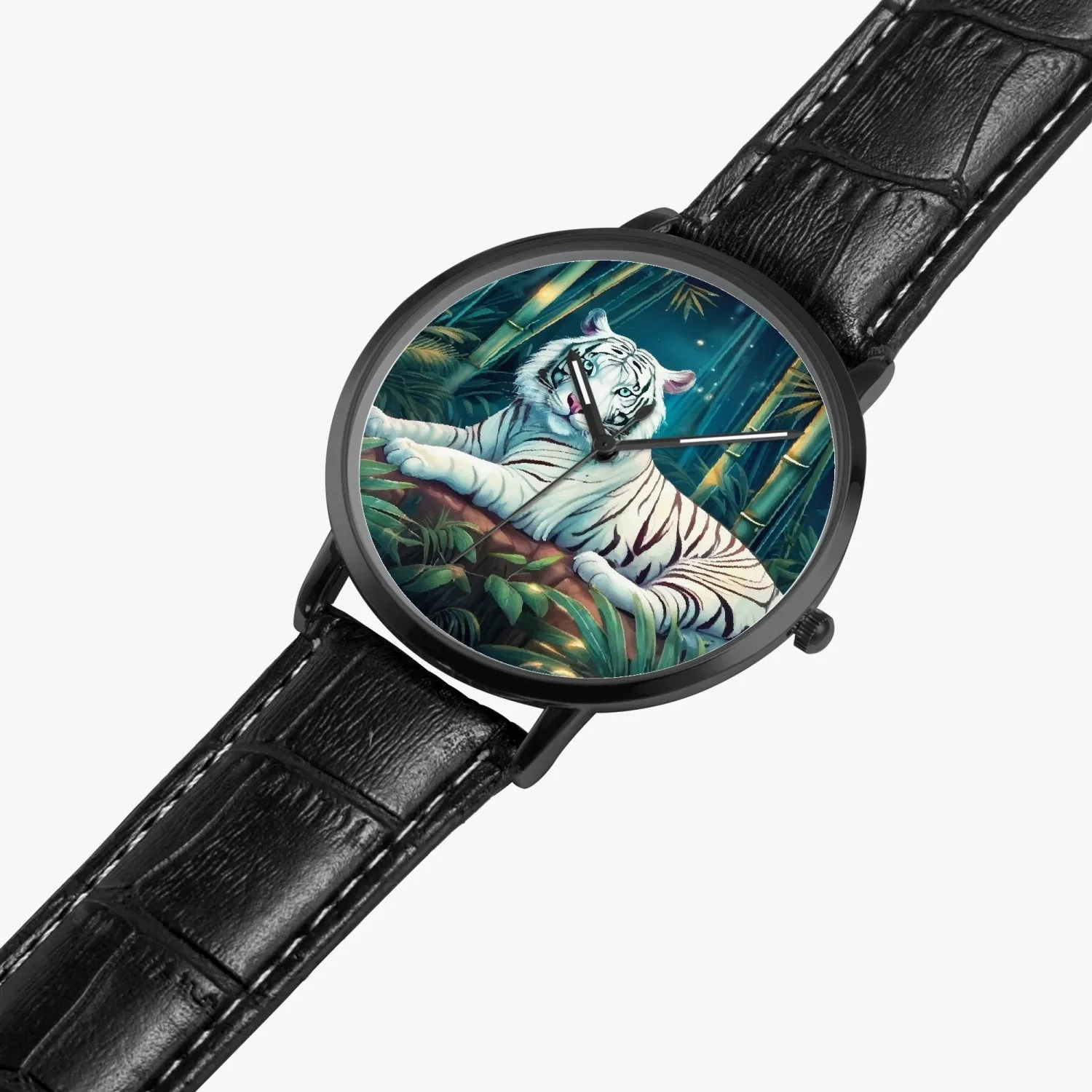 Montre à Quartz Instafamous "Tigre blanc et bambou" (249)