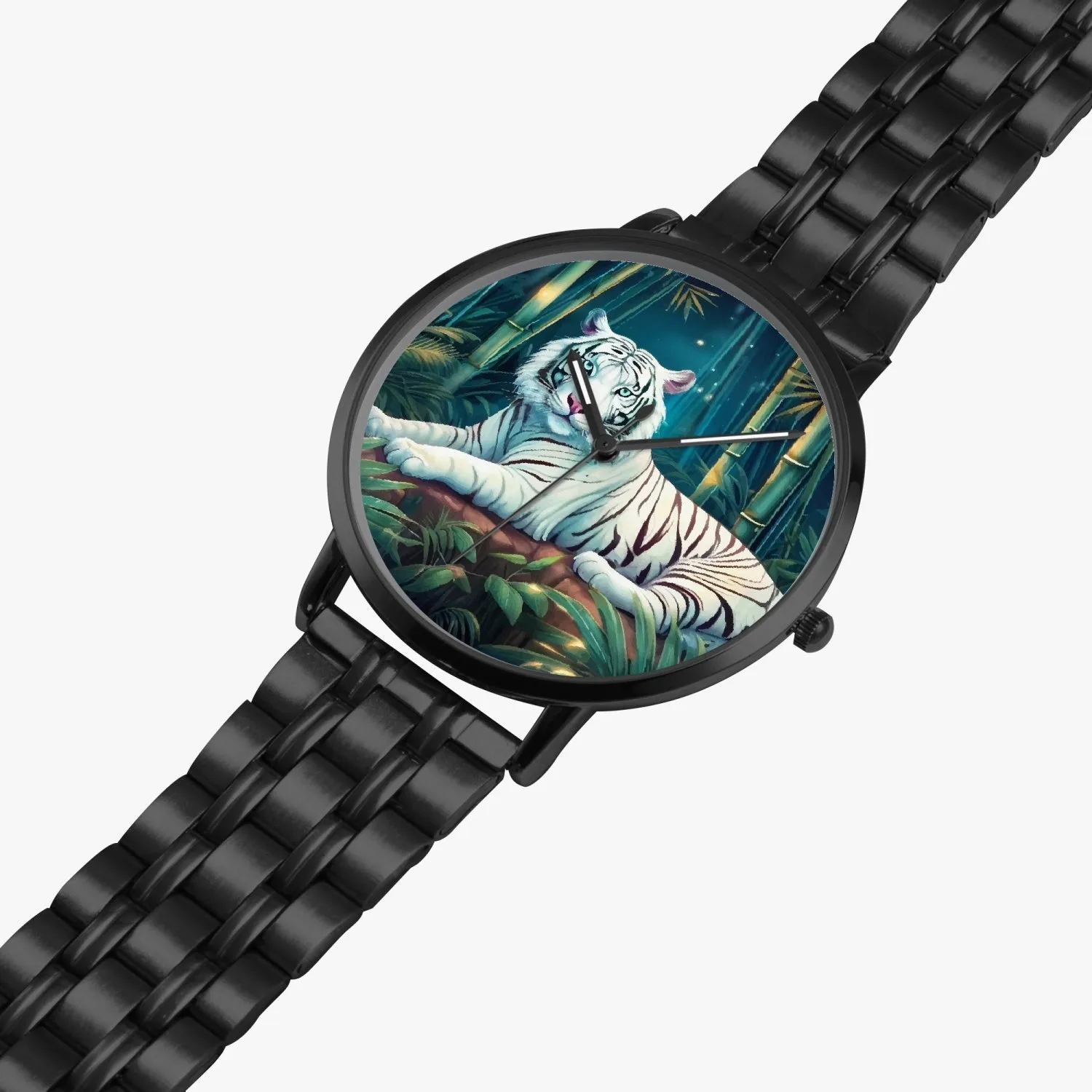 Montre à Quartz Instafamous "Tigre blanc et bambou" (249)