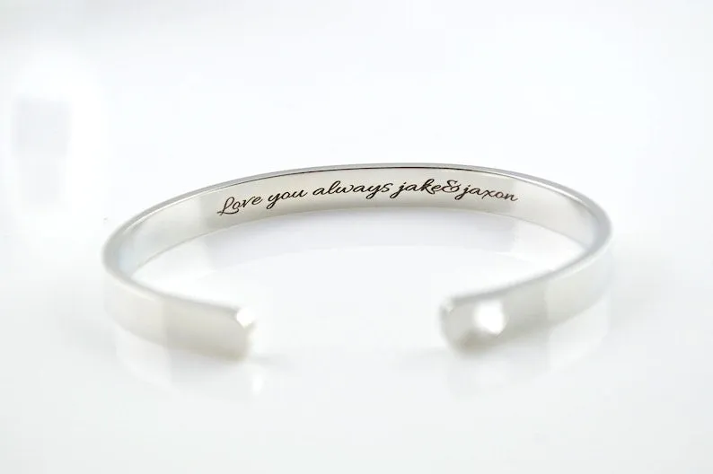 Morse Code Cuff Bracelet, Stainless Steel Personalised Jewelry, Best Friend Cuff, Secret Message Jewellery, No Tarnish Cuff Bracelet