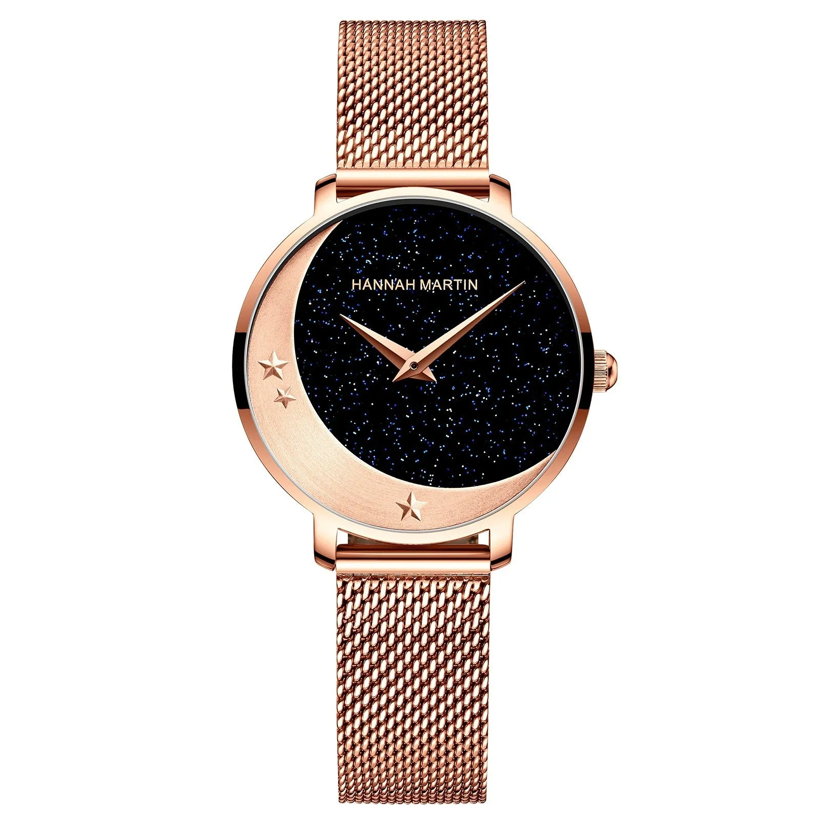 Movement Starry Moon Watch Women's Stainless Steel Fashion Starry Sky Watch