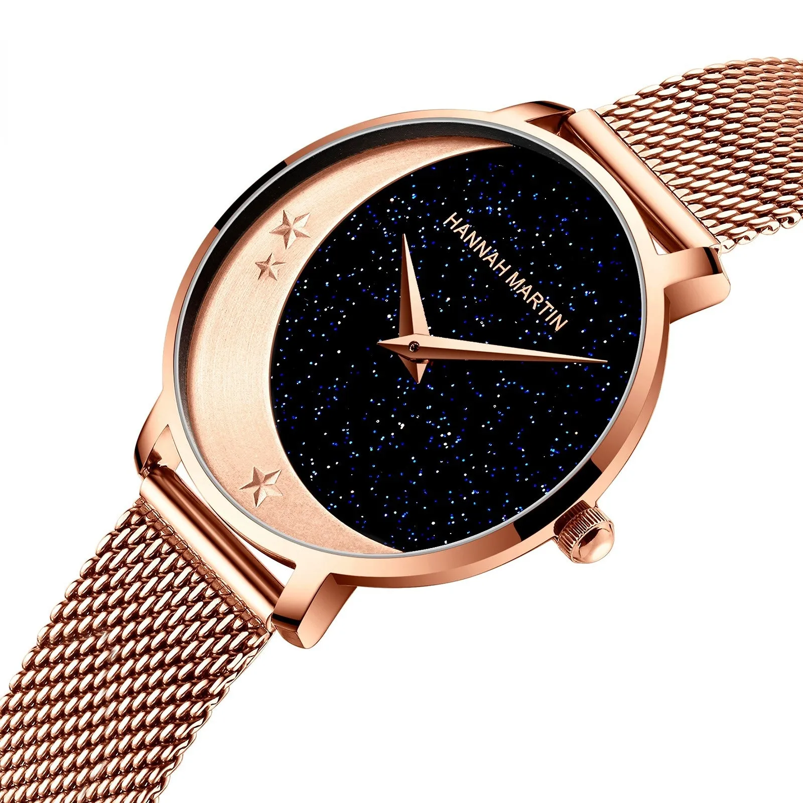 Movement Starry Moon Watch Women's Stainless Steel Fashion Starry Sky Watch