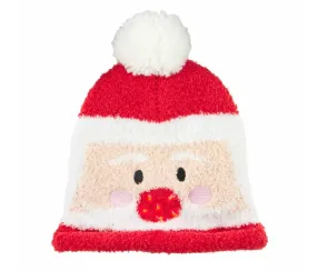 MudPie Baby & Toddler Chenille Christmas Santa Light Up Hat