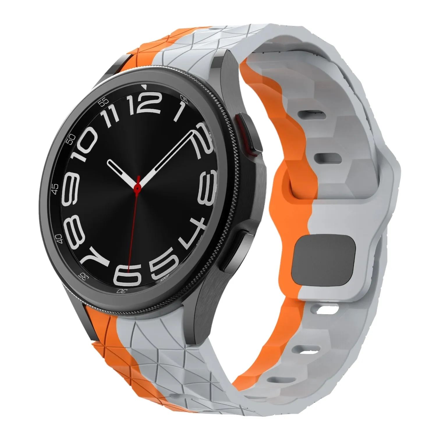 MVMT Chrono 40mm, Element & Powerlane compatible Silicone Football Pattern Watch Straps