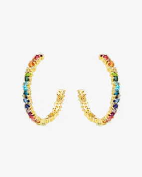 Nadima Rainbow Milli Hoops