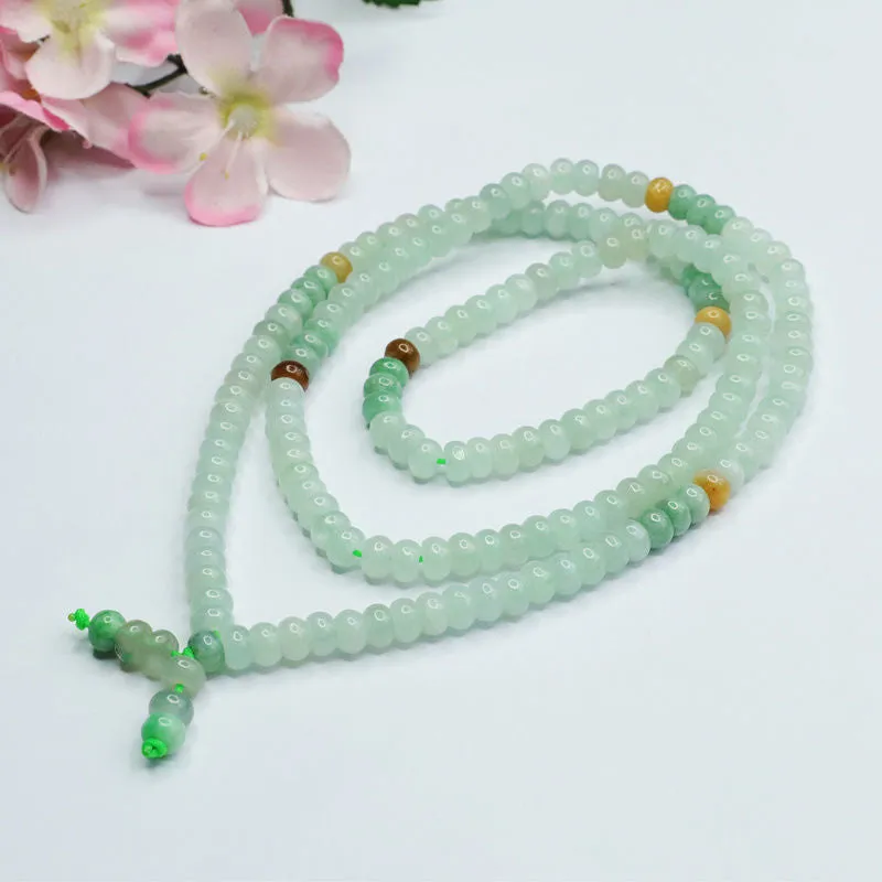 Natural Burmese Jade Necklace, Abacus, Bead Chain Jade Stone