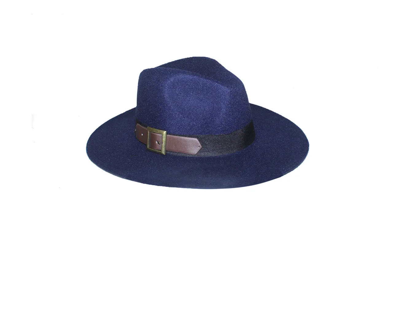 Navy Faux Wool Hat - The Park Avenue