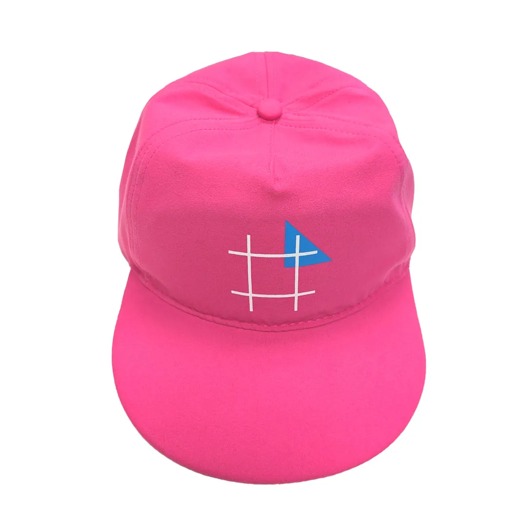 Neon Pink Sideout Flip-Up Cap