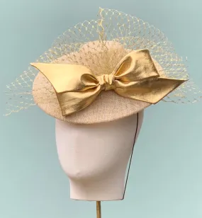 Nicole Fascinator in Golden