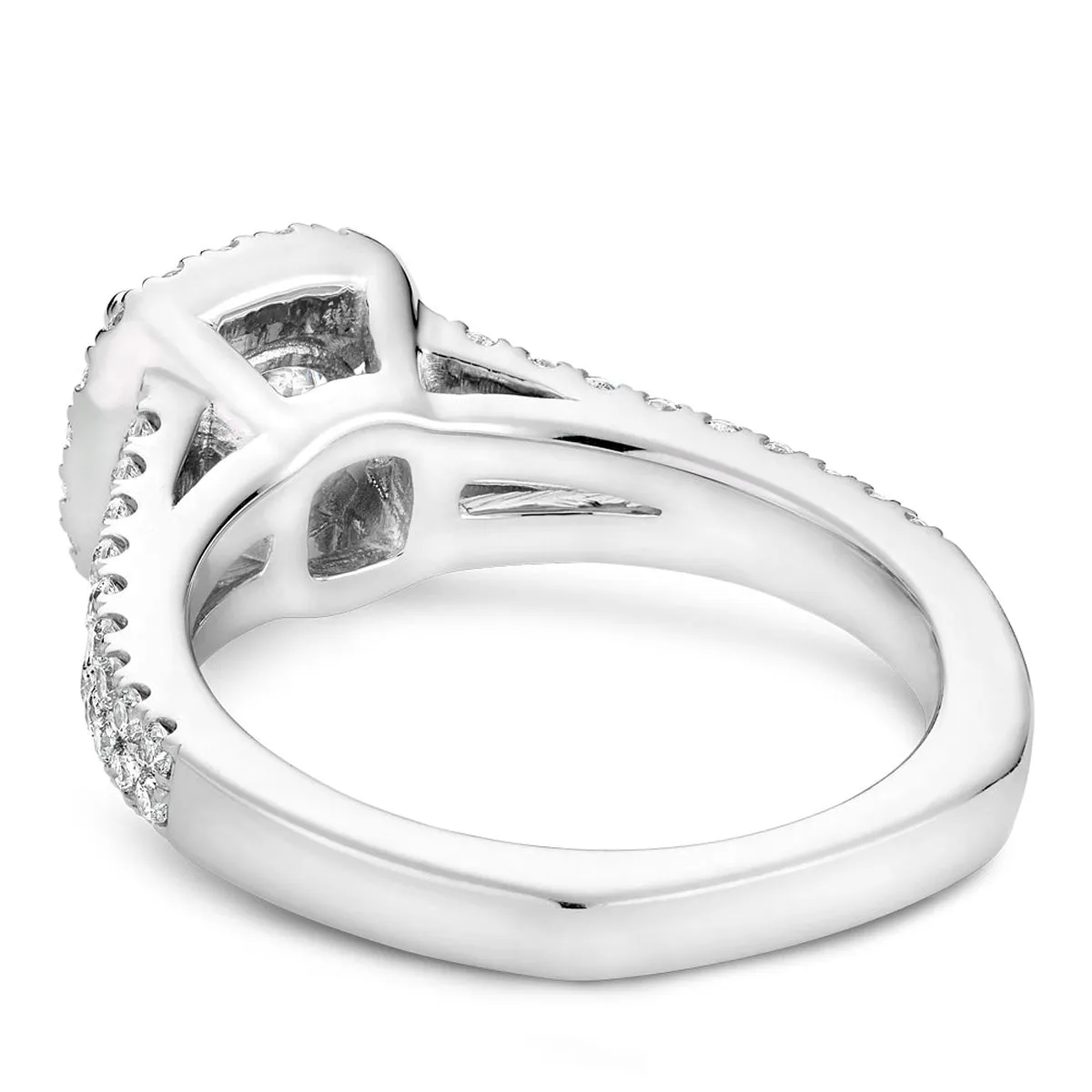 Noam Carver Split Shank Diamond Engagement Ring Setting in White Gold