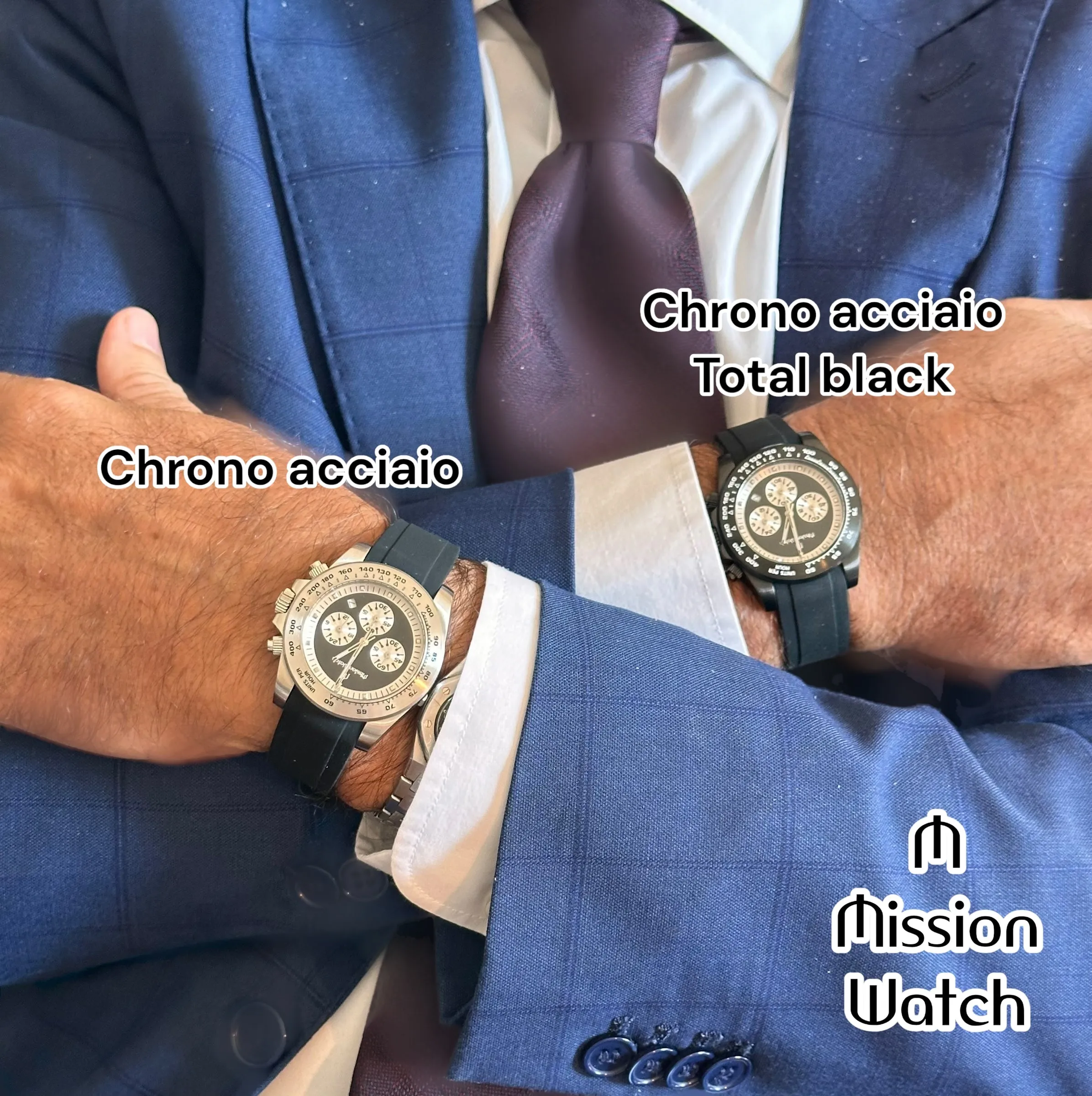 Orologi Chrono/Date in acciaio By MISSION WATCH