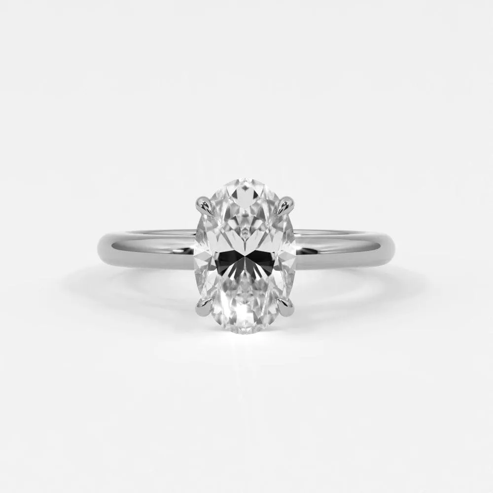 Oval Diamond Engagement Rings, Lab Grown