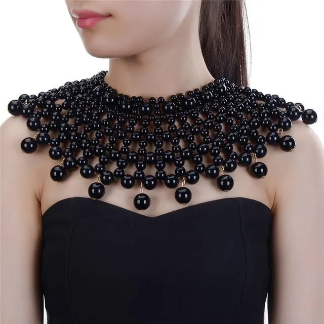 Pearl Bridal Necklace Beaded Choker Necklace Jewelry For Wedding Party