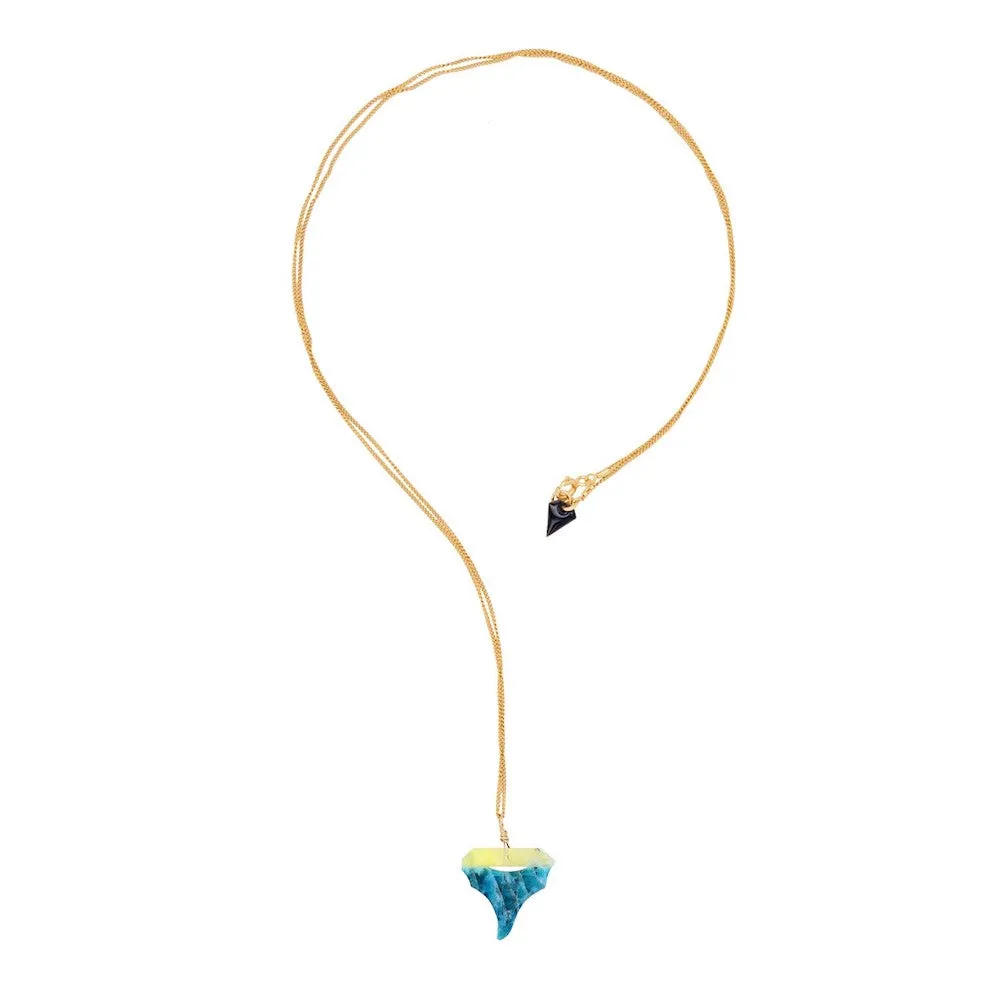 Precieux Gem Apatite Shark Necklace