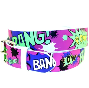 Printed Multicolour Comic Book Expressions Belt