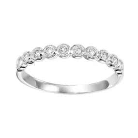 "Mixables Collection" Round Diamond and Milgrain Ring