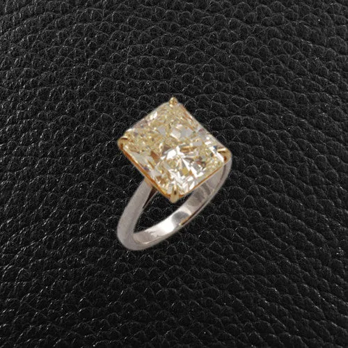 Radiant Yellow Diamond Ring